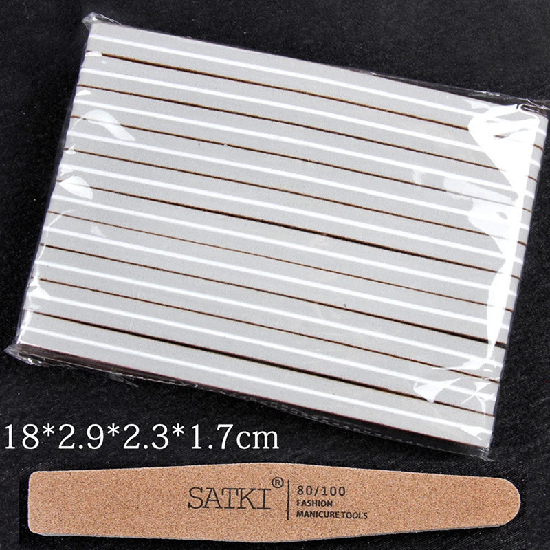 10PCS Double-Sided Nail File Blocks – Colorful Sponge Buffing, Sanding & Polishing Strips for Pedicure & Manicure Tools