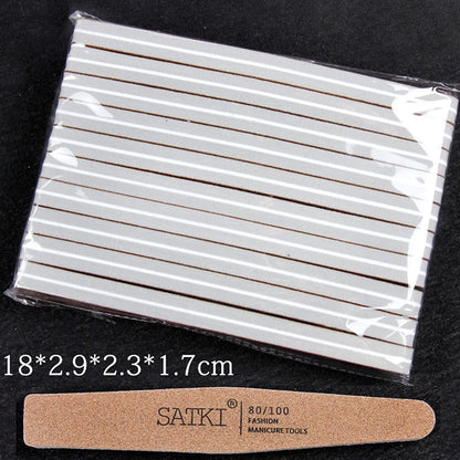 10PCS Double-Sided Nail File Blocks – Colorful Sponge Buffing, Sanding & Polishing Strips for Pedicure & Manicure Tools