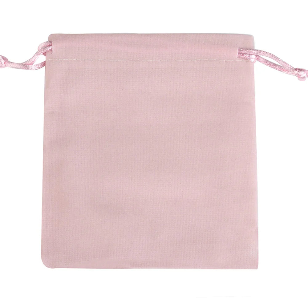 10pcs 5x7cm Mixed Color Velvet Gift Bags | Soft Velvet Drawstring Pouches for Christmas Jewelry Packaging