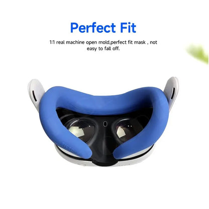 FICEP Silicone Face Cover for Meta Quest 3 — Replacement Dust & Sweat-Resistant Protective Mask Accessory