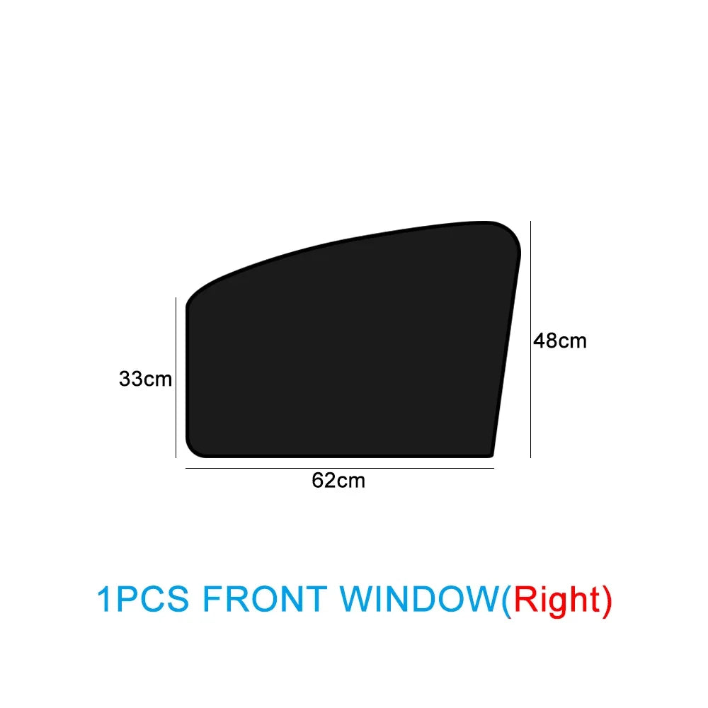 Magnetic Car Sunshade Curtains – UV Protection Window Sun Shield Covers, Double-Sided Auto Sunshade Protector DIY Car Accessories