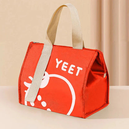 Portable Thermal Lunch Bag – Insulated Food Storage Cooler Pouch for Women & Kids, Travel Picnic Bento Handbag Organizer