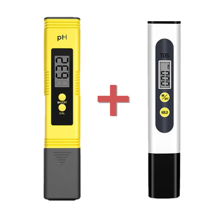 TDS & PH Meter - 0-9990ppm Digital Water Tester, 0.01 PH High Precision Pen for Aquariums & Filters, LCD PPM Monitor