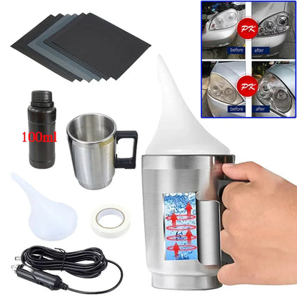 100ML Car Headlight Restoration Kit – Polishing Liquid Polymer for Headlamp Repair & Cleaning