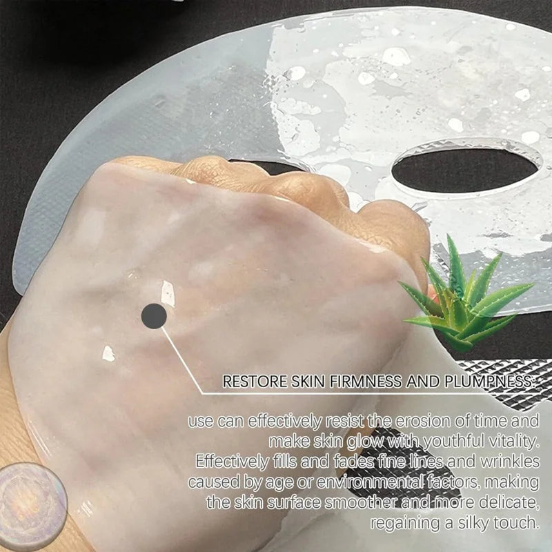 Bio Collagen Face Mask – 20/10/5PCs Shrink Pores, Deep Hydrating Overnight Mask for Moisturizing, Brightening & Skin Care