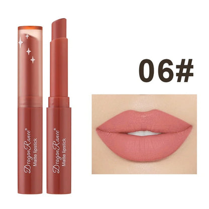 Nude Matte Waterproof Lipstick – Long-Lasting Velvet Red Lipsticks for Women, Non-Fading Lip Makeup