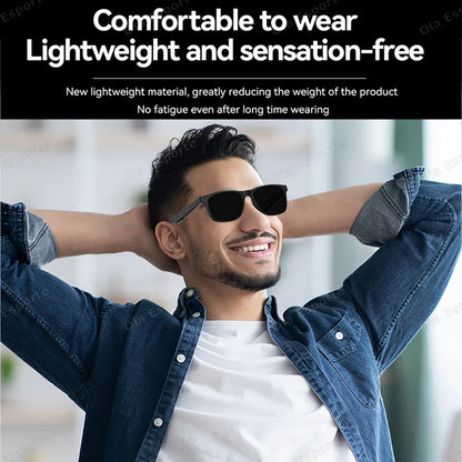 Ola Esporte Smart Glasses — Bluetooth Call Sunglasses, Multi-Functional Anti-Blue Light Wireless Headset for Men and Women