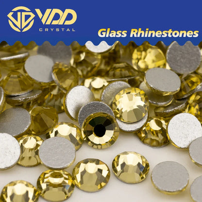 VDD SS4–SS30 Glass Crystal Rhinestones – High Quality Flatback Glitter Strass Stones for Nail Art, DIY Crafts & Decoration