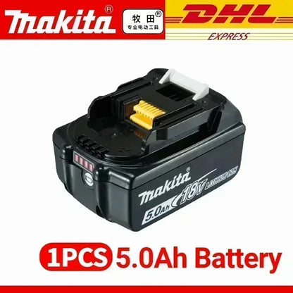 Genuine Makita 18V Battery – 6Ah/5Ah/3Ah Rechargeable for Drill DGA404, DDF487, DTW700, DTD173, HR410D, DJV182, LXT400