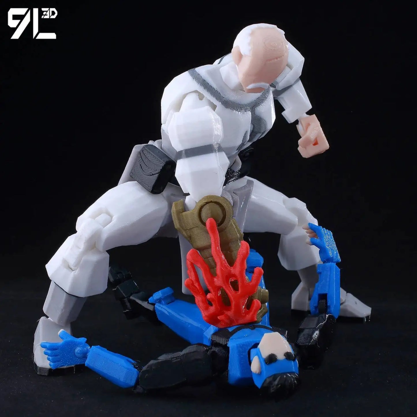 3D Printed Invincible 2.0 Superheroes Action Figures – Multi-Jointed Anime Toy Model Ornaments Gifts