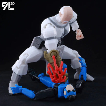 3D Printed Invincible 2.0 Superheroes Action Figures – Multi-Jointed Anime Toy Model Ornaments Gifts