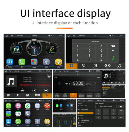 BQCC 7" HD IPS Car MP5 Player — Portable Stereo with Wireless CarPlay, Android Auto, BT, FM, USB & WiFi