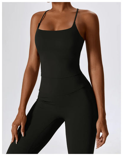 2PCS Seamless Women’s Yoga Set – Long Sleeve Crop Top & Leggings Workout Outfit, Athletic Gym Sportswear