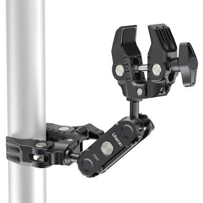 Ulanzi CO17 Super Clamp with 360° Dual-Head Magic Arm & Arri Adapter for Panoramic Camera, LED Light, and Umbrella