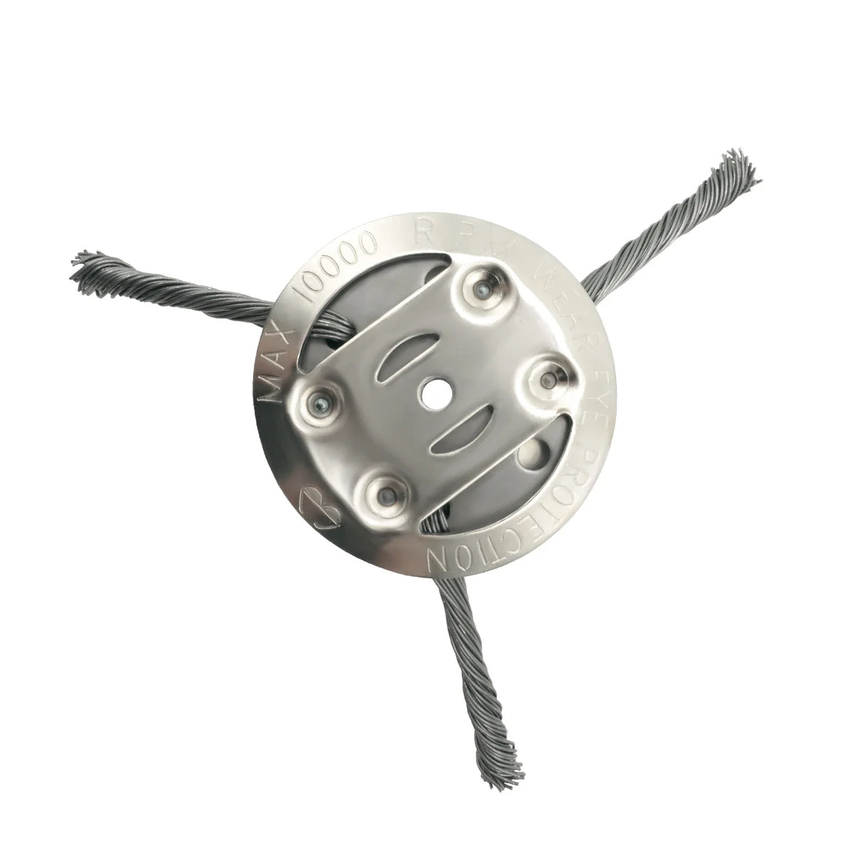 LUSQI Steel Wire Wheel Grass Trimmer Head – 6/8/9 Inch Universal Brush Cutter Attachment for Weed, Moss & Rust Removal for Straight Shaft Trimmers