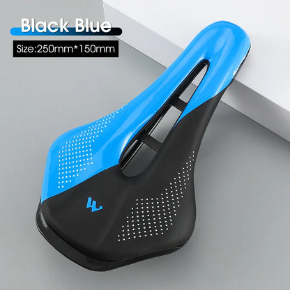 WEST BIKING Bicycle Saddle — Comfortable Hollow PU Leather Bike Seat | Wear-Resistant Road Cycling Cushion