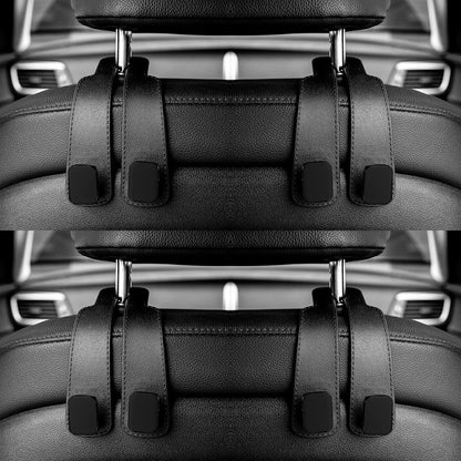 Car Headrest Hooks Hanger – Seat Back Bag Organizer Clips Auto Storage Fastener Hooks