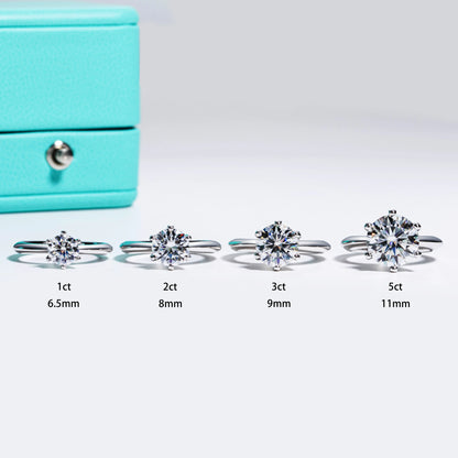 AnuJewel D Color Moissanite Engagement Ring 1–5ct — 925 Sterling Silver Gold-Plated Solitaire Ring for Women, Wholesale