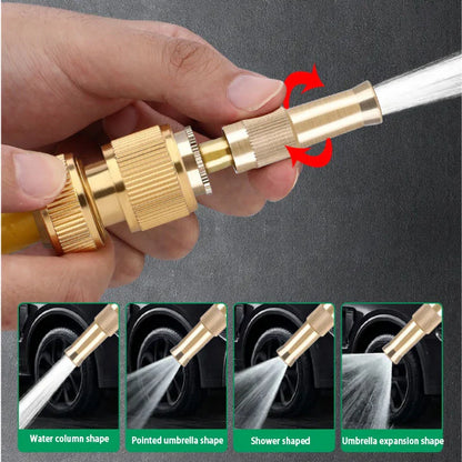 High-Pressure Spray Nozzle Water Gun – Adjustable Hose Sprinkler with Quick Connector for Garden & Outdoor Cleaning