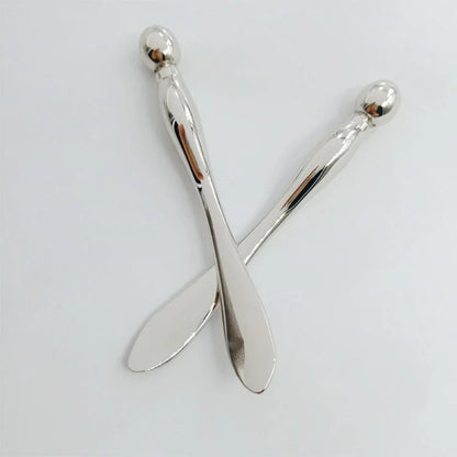 Metal Face Massage Stick — Anti-Wrinkle Eye Cream Applicator & Mask Mixing Spatula for Facial Care