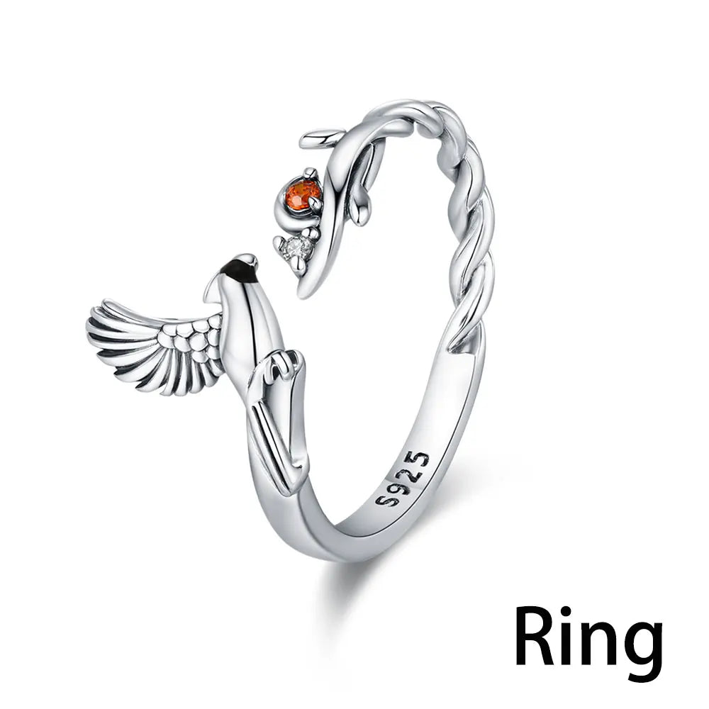 925 Silver CZ Snake Ring – Adjustable Cube Zirconia Finger Ring for Women, Party Jewelry & Fashion Accessory