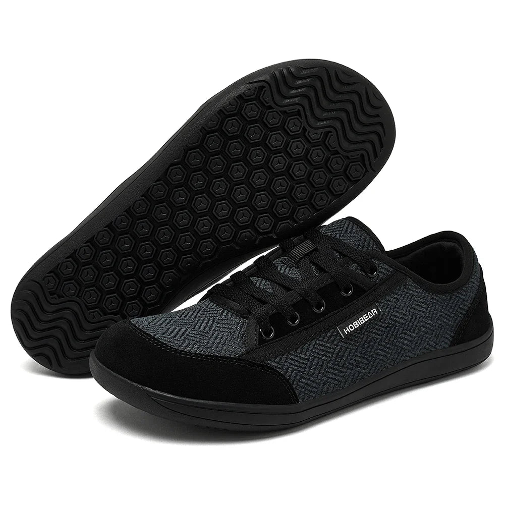 HOBIBEAR Barefoot Shoes for Men & Women | Zero Drop, Wide Toe Minimalist Cowhide Leather Sneakers