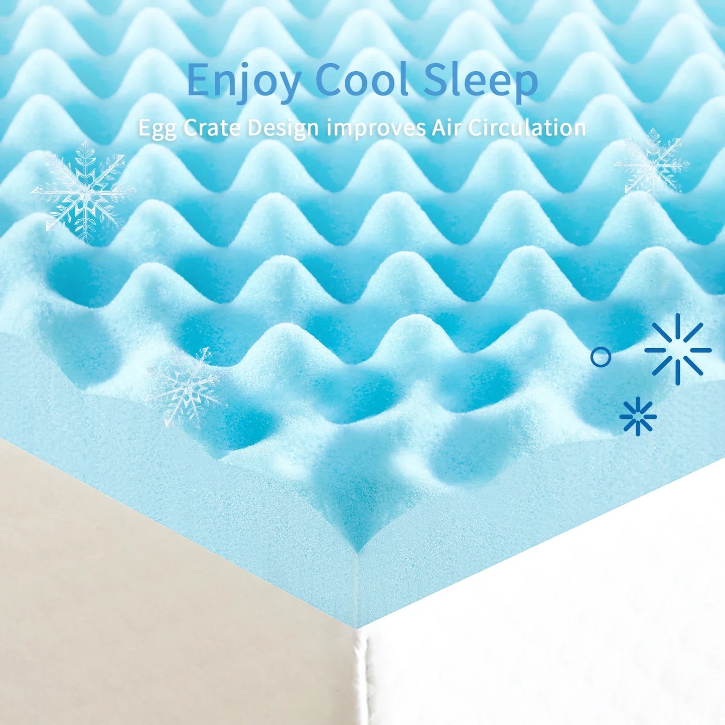 2", 3", 4" Full Memory Foam Mattress Topper - Gel-Infused Comfort Pad for Full/Double Bed, Soft Foam Mattress