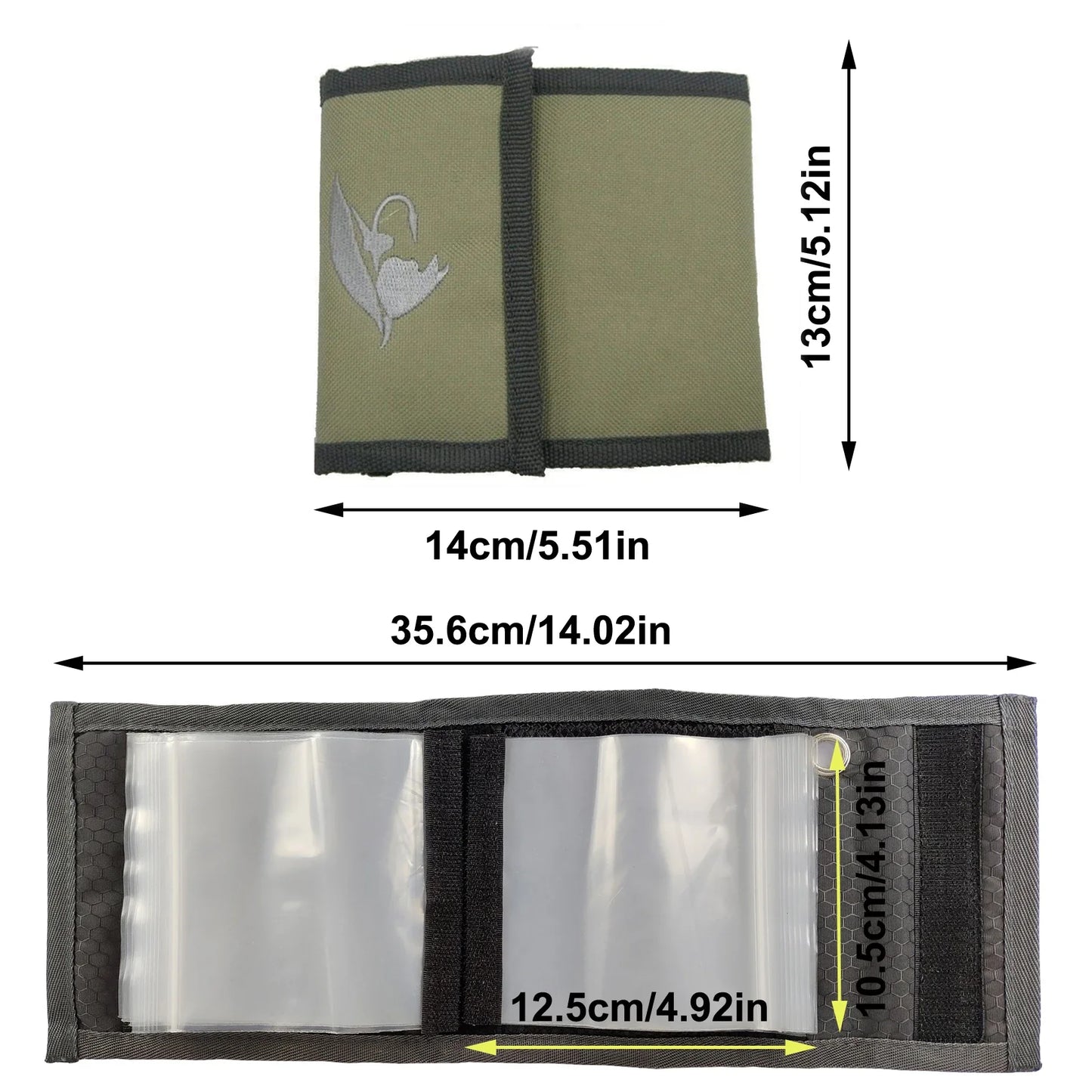 Aventik 10 Pocket Fishing Tackle Binder – Fly Fishing Leader Tippet Wallet & Storage Case for Tippet Line