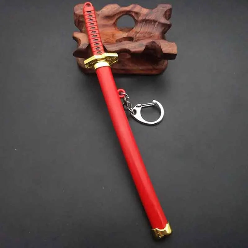 Mini Roronoa Zoro Samurai Sword Keychain – Anime Katana Toy for Men, Cosplay & Gifts