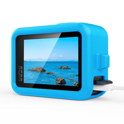 Silicone Case for GoPro Hero 13 Black – Tempered Glass Screen Protector, Protective Film, Flip Battery Cover & Lens Cap