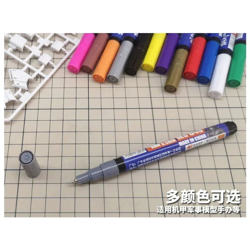 MS043 Extra-Fine Oily Model Marker Hook Liner – Precision Painting Tool for Military Model Building & DIY Hobbies