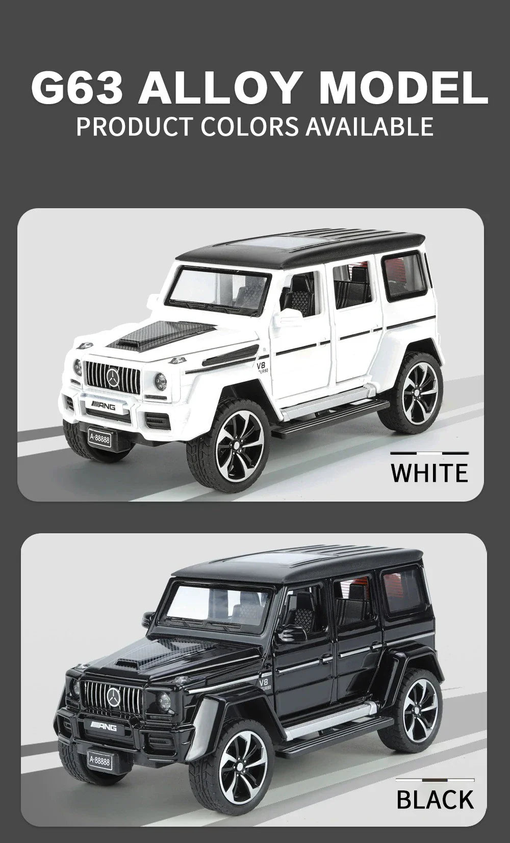 1:32 Mercedes Benz G63 Diecast Model Car with Sound & Light – Off-road SUV Miniature Alloy Toy Gift for Boyfriend