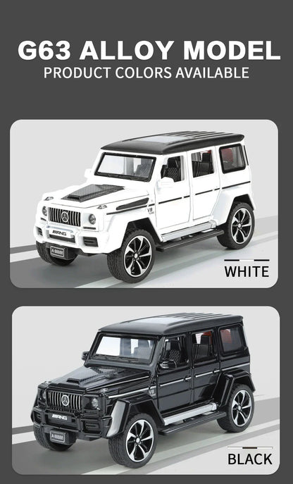 1:32 Mercedes Benz G63 Diecast Model Car with Sound & Light – Off-road SUV Miniature Alloy Toy Gift for Boyfriend
