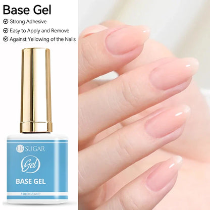 UR SUGAR Champagne Gold Silver Reflective Glitter Gel Nail Polish 15ml - Semi-Permanent Soak Off UV Manicure Art Varnish
