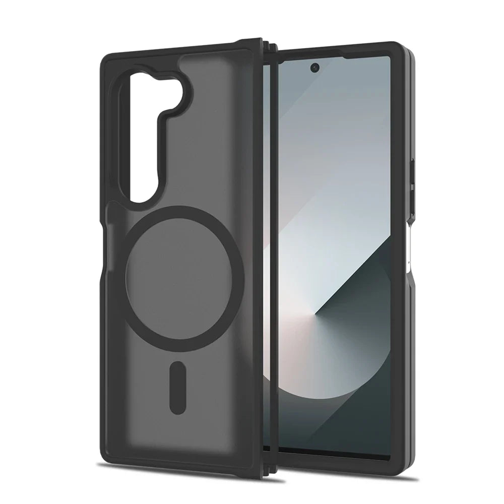 Z Fold7 Luxury Wireless Charging Case - Candy Color Translucent Magnetic Shockproof Cover for Samsung Galaxy Z Fold 7 & Fold 6