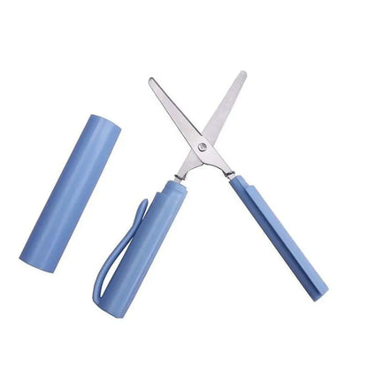 Portable Pen-Shape Folding Scissors – Creative Safe DIY Paper Cutting Tool for School, Office & Craft Use