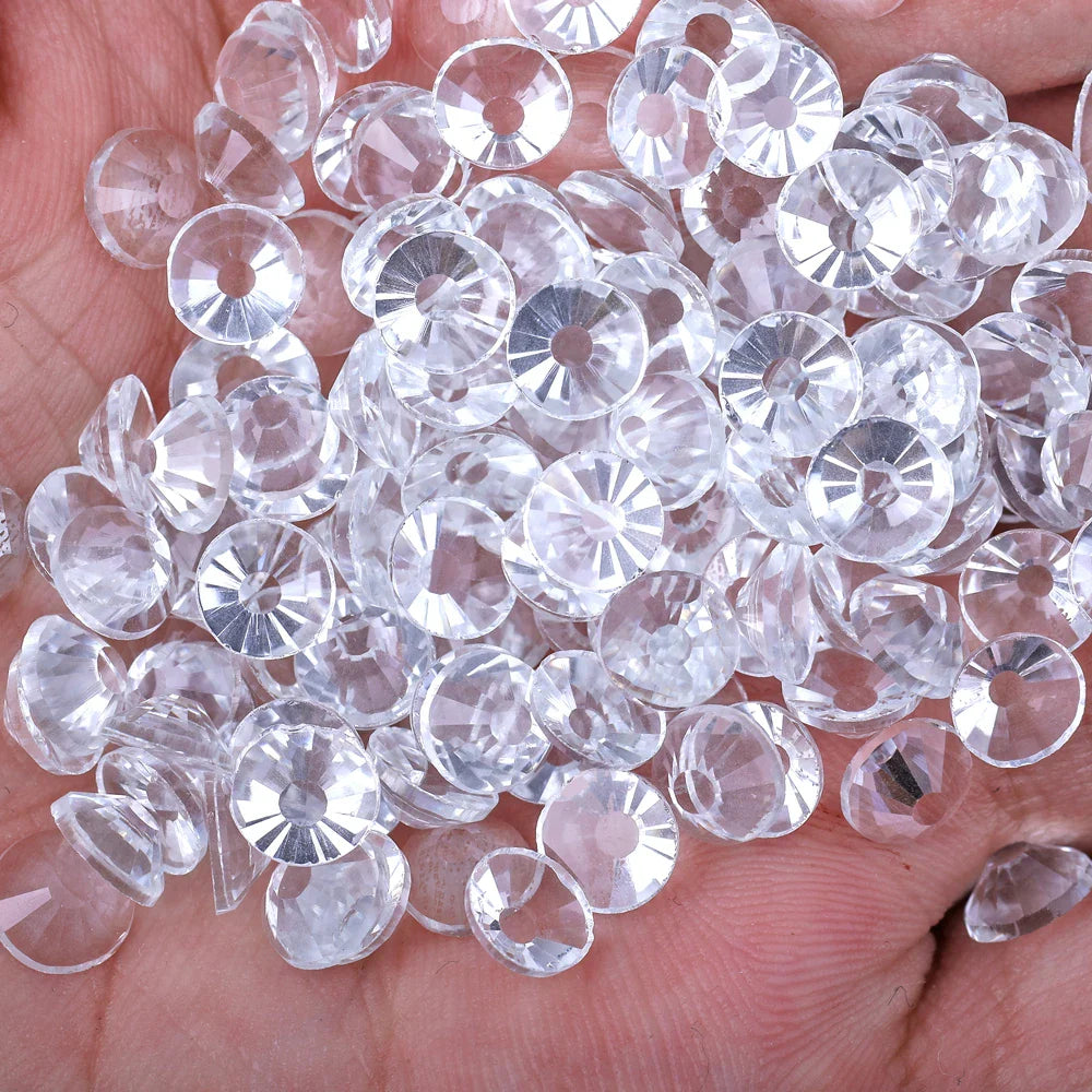 Super Glitter Crystal AB Rhinestones SS3–SS50 – Non-Hotfix Flatback Strass Stones for Nail Art, Fabric, Garment & DIY Decoration