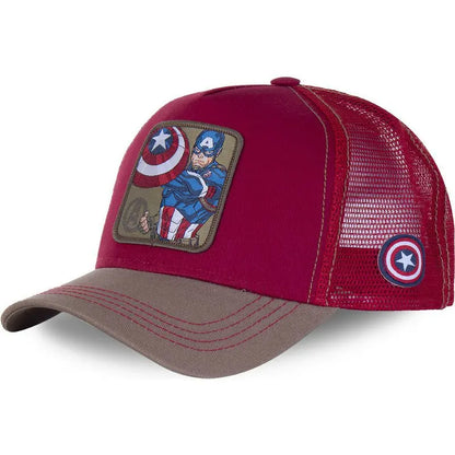 Marvel Superhero Baseball Cap – Spider-Man, Iron Man, Hulk, Captain America, Venom & Rocket Raccoon Anime Sports Leisure Hat