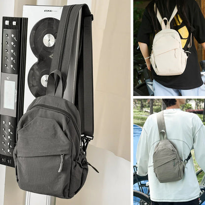 Men’s and Women’s Crossbody Bag – Lightweight Single Shoulder Chest Backpack for Cycling, Sports, and Mountain Climbing