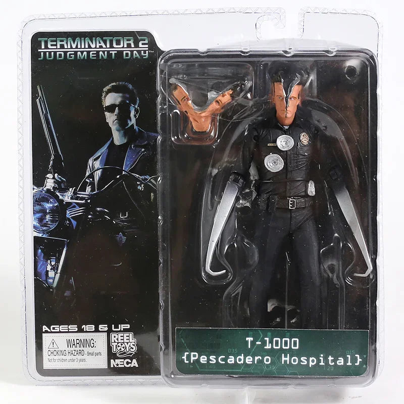 NECA Terminator 2 T-800 Arnold Schwarzenegger PVC Action Figure - 7" 18cm Collectible Model Toy