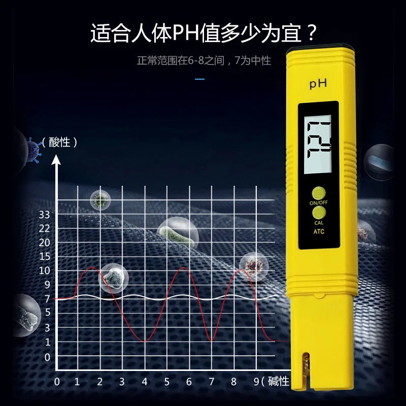 Digital pH Meter Pen – Water Quality Tester with 0.01 Accuracy for Aquarium, Pool, Wine & More