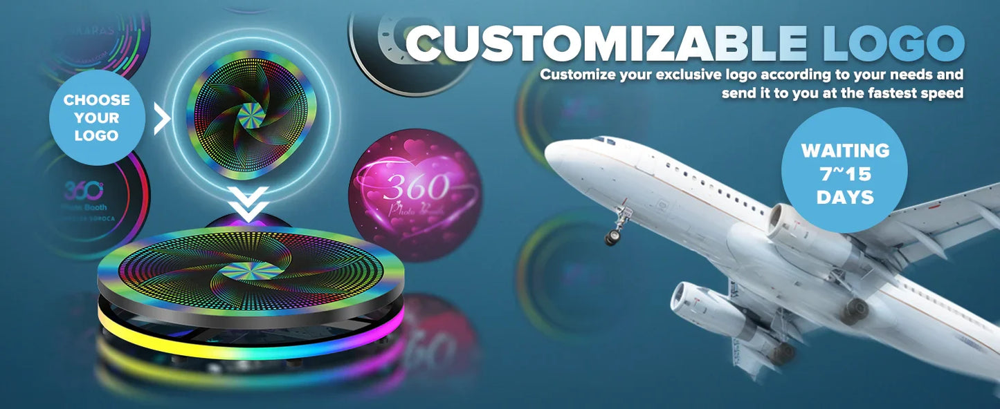 360° Rotating Photo Booth Machine – Portable Automatic Selfie Booth with App Control for Parties & Events