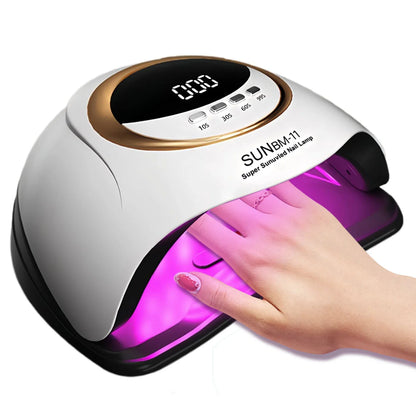 Professional UV LED Nail Lamp – Fast Gel Polish Curing Dryer with 45 LEDs & 4 Timer Settings