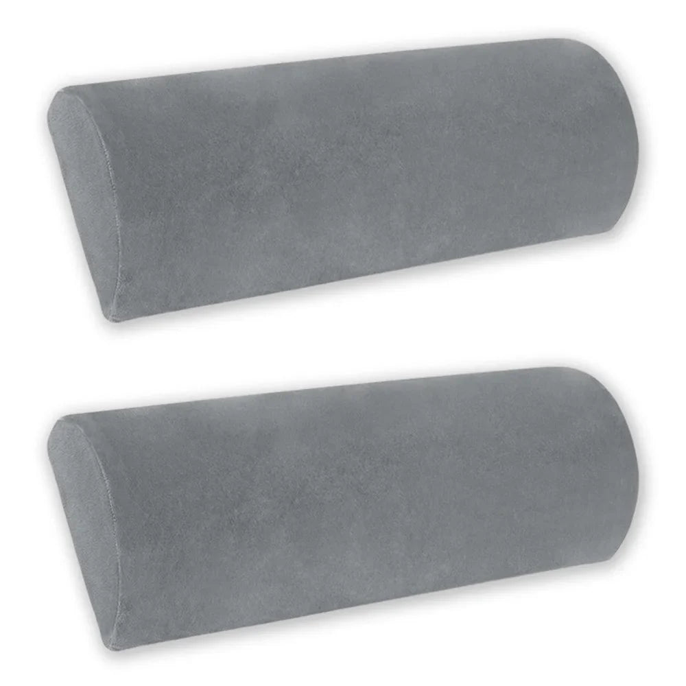 Half Moon Memory Foam Bolster Pillow — Non-Slip Elastic Cushion for Legs, Knees, Back & Head, Home, Office, Travel