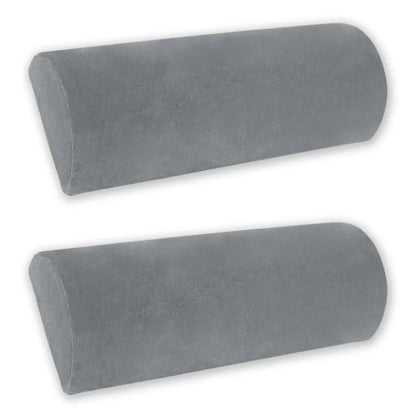 Half Moon Memory Foam Bolster Pillow — Non-Slip Elastic Cushion for Legs, Knees, Back & Head, Home, Office, Travel