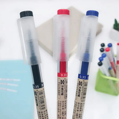 Fine Point Gel Pen - 0.35mm Black Blue Red Ink Ballpoint Pen for School & Office Writing