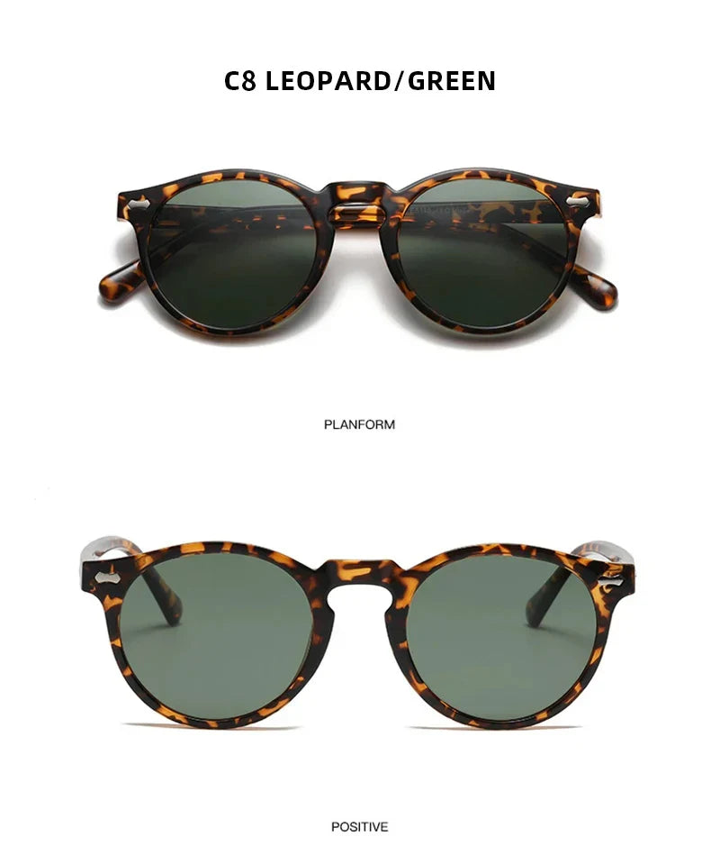 Retro Polarized Sunglasses — Small Round Vintage Shades for Men & Women