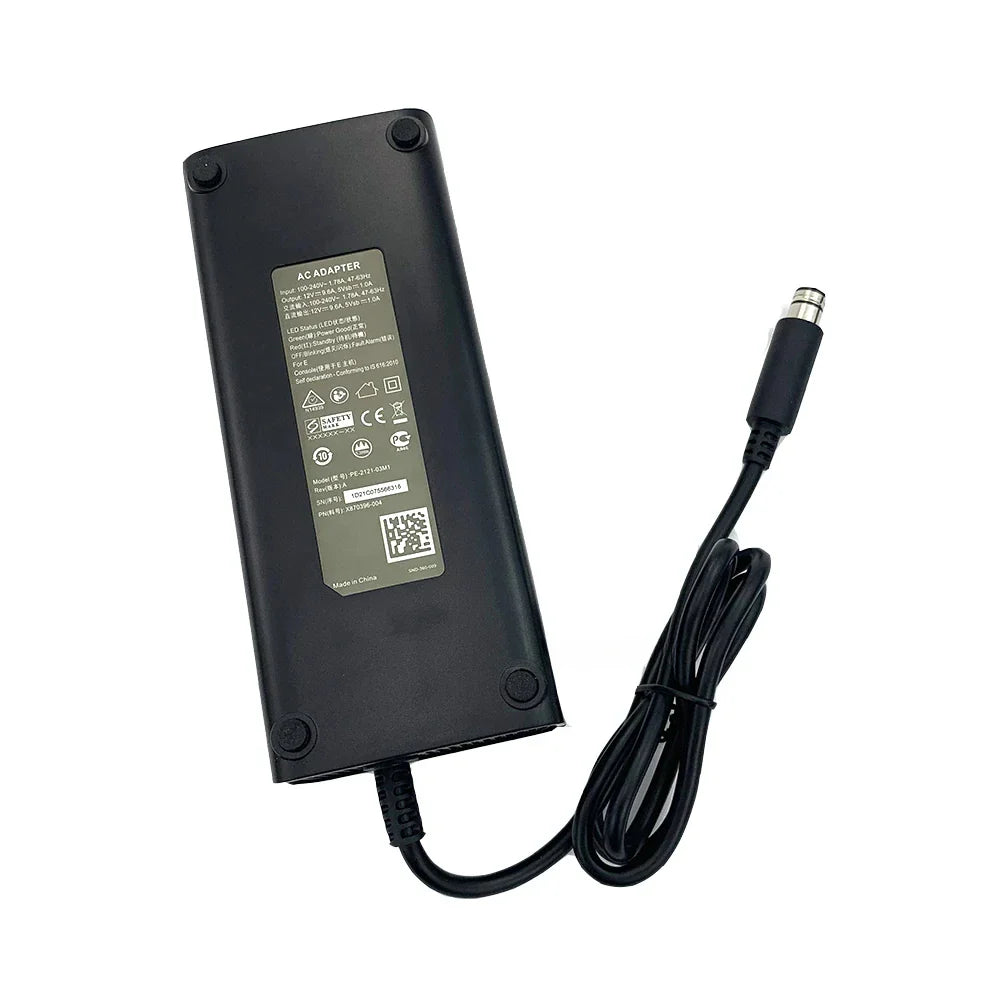 Xbox 360 E Console Power Supply Adapter – 110-240V with US/EU/UK Plug & Replacement Cable