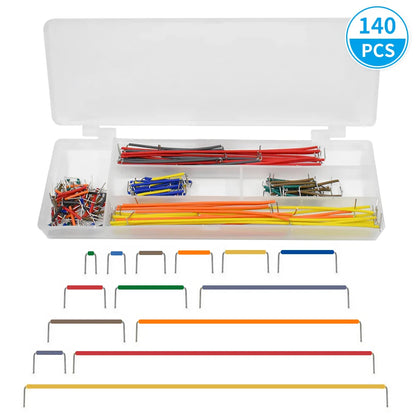 840/560/350PCS Breadboard Jumper Wire Kit – Assorted 14 Lengths for DIY Electronics & Circuit Prototyping