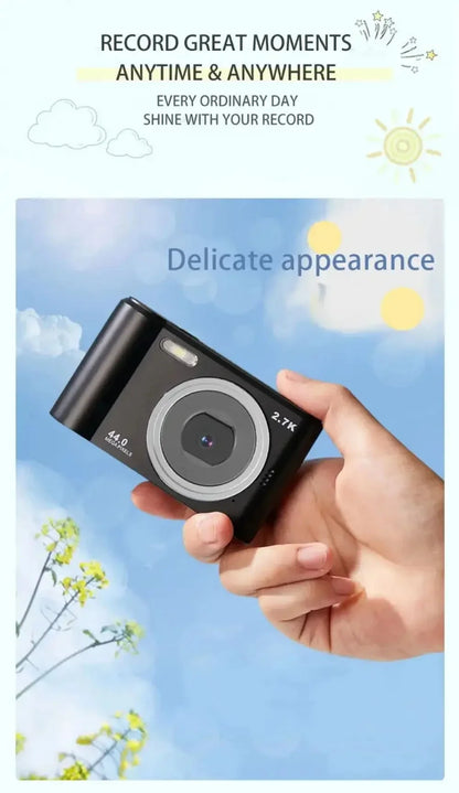 Digital Kids Camera — Compact 1080P Camcorder with Autofocus, 8x Zoom for Beginner Photography